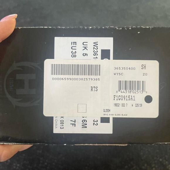 HUNTER | Tall Black Original Shiny Glossy Hunter Rain Boots UK 5/ US 6 - Picture 15 of 16